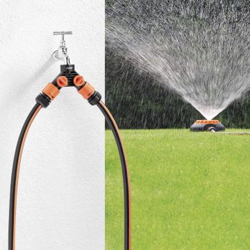 CLABER - PRESA RUBINETTO DA GIARDINO A 2 VIE CON RUBINETTI INDIPENDENTI CLABER
