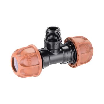 RACCORDO A T IRRIGAZIONE DA GIARDINO CON FILETTO 1/2 POLLICE MASCHIO RACCORDO A T IRRIGAZIONE DA GIARDINO CON FILETTO 1/2 POLLICE MASCHIO