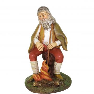 PASTORE CON FUOCO PER PRESEPE DA 12 CM PASTORE CON FUOCO PER PRESEPE DA 12 CM