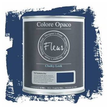 FLEUR - FLEUR CHALKY COLORE OPACO EFFETTO GESSO 750 ML F66 TRENDSETTER BLUE