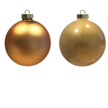 GIOCOPLAST NATALE - SFERA VETRO ROYAL 100 CHAMPAGNE ASS. PREZZO CAD. UNO INDICARE MODELLO