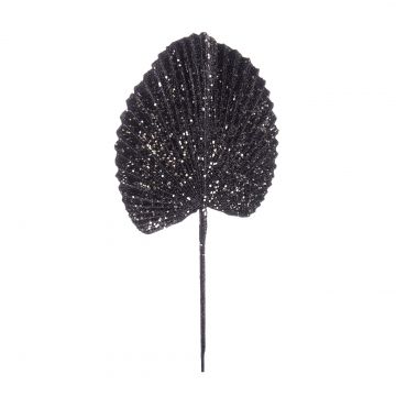 FOGLIA VENTAGLIO NERO H52CM