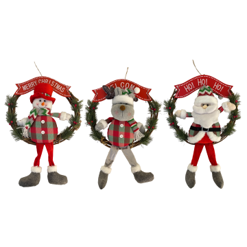 GIOCOPLAST NATALE - FUORIPORTA CIRCOLARE PUPAZZO CM 50 3 SOG ASSORTITI PREZZO CAD UNO