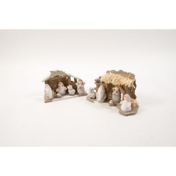 PRESEPE 5 PERSONAGGI CON LUCI