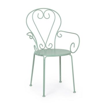 SEDIA GIARDINO ESTERNO ACCIAIO IMPILABILE AZZURRO FROSTY DESIGN VINTAGE 49X49X89 SEDIA GIARDINO ESTERNO ACCIAIO IMPILABILE AZZURRO FROSTY DESIGN VINTAGE 49X49X89