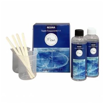 FLEUR - FLEUR RESINA 1:1 SUPER TRASP A+B 480ML