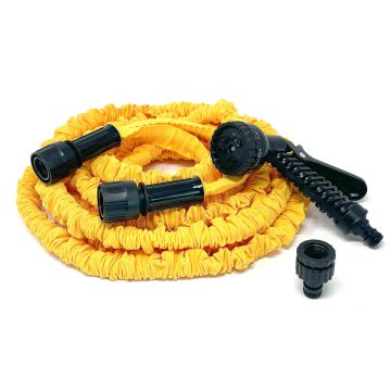 (FP) TUBO ESTENSIBILE 7,5M GIALLO C/PISTOLA MULTIGETTO (FP) TUBO ESTENSIBILE 7,5M GIALLO C/PISTOLA MULTIGETTO