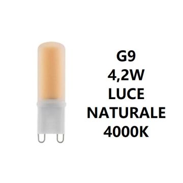 G9 LAMPADINA A LED 4,2W LUCE NATURALE 4000K 470 LUMEN BOT LIGHTING G9 LAMPADINA A LED 4,2W LUCE NATURALE 4000K 470 LUMEN BOT LIGHTING