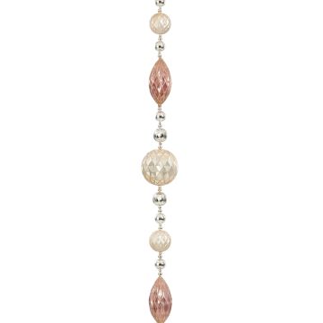 GHIRLANDA PALLINE ROSA E  AVORIO 270CM EDELMAN
