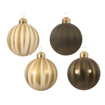 KAEMINGK - PALLA VETRO LACCATA ORO DIAM 8CM PREZZO CADUNO INDICARE ILCOLORE