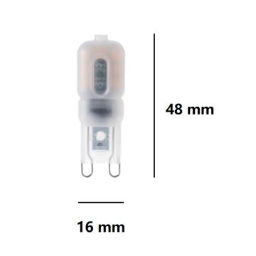FAN EUROPE - G9 SET 2 LAMPADINE A LED 2,2W LUCE CALDA 3000K 190 LUMEN FAN EUROPE
