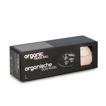 BIZZOTTO - CONFEZIONI 3 PALLINE NATALE AMBRA LUCIDO IN VETRO ORGANIC BIZZOTTO D8