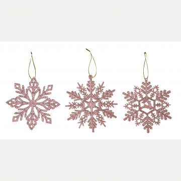 GIOCOPLAST NATALE - FIOCCO GLITTER ROSE GOLD 10 CM ASS. PREZZO CADUNO INDICARE MODELLO