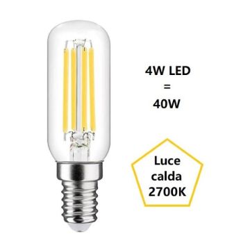 LAMPADINA TUBOLARE A LED 4W LUCE CALDA 2700K 470 LUMEN E14 FAN EUROPE LAMPADINA TUBOLARE A LED 4W LUCE CALDA 2700K 470 LUMEN E14 FAN EUROPE
