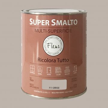 FLEUR - FLEUR SUPER SMALTO MULTI-SUPERFICIE 750ML F11 GREIGE