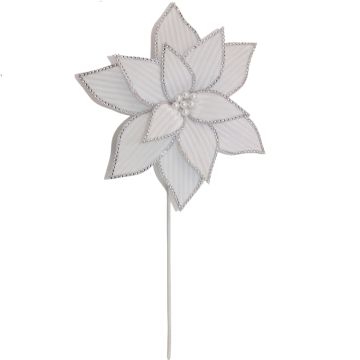 STELLA DI NATALE POISETTA BIANCA ARTIFICIALE PER COMPOSIZIONI E DECORAZIONI IN V STELLA DI NATALE POISETTA BIANCA ARTIFICIALE PER COMPOSIZIONI E DECORAZIONI IN V