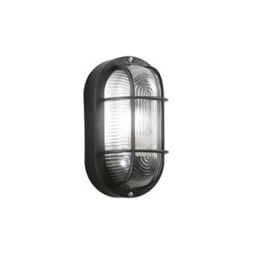 PLAFONIERA SOFFITTO/APPLIQUE PARETE OVALE DA ESTERNO NERA 1XE27 TURTLE FAN PLAFONIERA SOFFITTO/APPLIQUE PARETE OVALE DA ESTERNO NERA 1XE27 TURTLE FAN