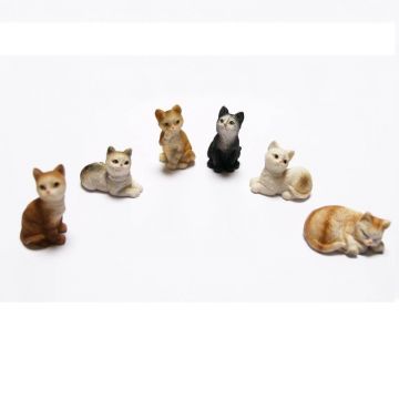 GATTI PRESEPE MODELLISMO BERTONI RESINA PEZZI6 CM3,5X2 GATTI PRESEPE MODELLISMO BERTONI RESINA PEZZI6 CM3,5X2