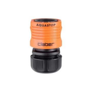 CLABER - RACCORDO RAPIDO DA GIARDINO MEZZO POLLICE CON SISTEMA AQUASTOP CLABER