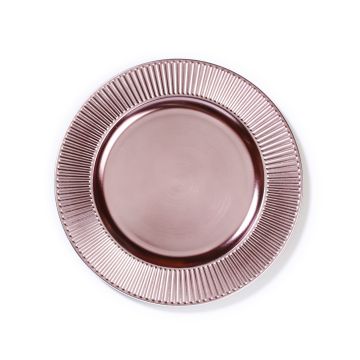 INGES'S CHRISTMAS - PIATTO DECO ROSA 33 CM