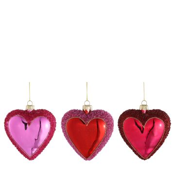 EDELMAN - CUORE METALLIZZATO CON GLITER 3ASSORTIMENTI EDELMAN PREZZO CADUNO