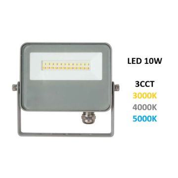 FARO PROIETTORE PER ESTERNO A LED 10W SWITCH 3CCT GRIGIO SKY BENEITO FARO PROIETTORE PER ESTERNO A LED 10W SWITCH 3CCT GRIGIO SKY BENEITO