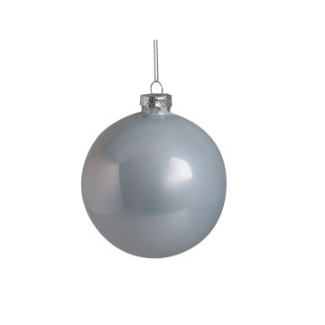 GIOCOPLAST NATALE - SFERA VETRO PERLATA ROYAL 8 CM CLOUD