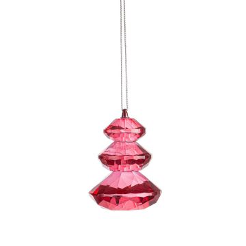 ADDOBBO ALBERO CRISTALLO ROSSO TRASPARENTE D4X5,8H ELDRID ADDOBBO ALBERO CRISTALLO ROSSO TRASPARENTE D4X5,8H ELDRID