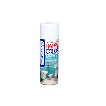 SARATOGA - HAPPY COLOR SMALTO SPRAY PER SANITARI BIANCO 400ML