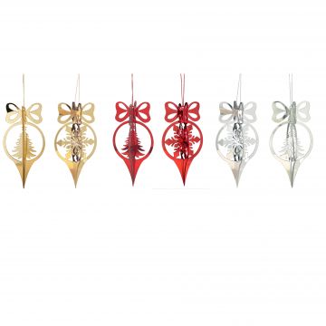 PENDENTE CRYSTAL CLEAR 14 CM PREZZO CADUNO INDICARE IL MODELLO