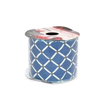 NASTRO CON ROMBI BLU 6.3 NASTRO CON ROMBI BLU 6.3