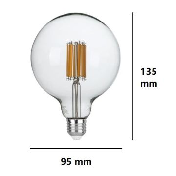 FAN EUROPE - LAMPADINA GLOBO LED 16W LUCE NATURALE 4000K 2300 LUMEN E27 DIAMETRO 95MM FAN