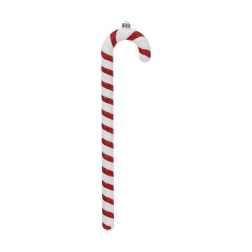 PENDENTE BASTONCINO DI ZUCCHERO ROSSO E BIANCO 44,5CM PENDENTE BASTONCINO DI ZUCCHERO ROSSO E BIANCO 44,5CM