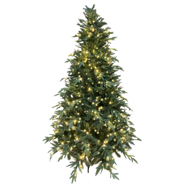 GIOCOPLAST NATALE - ALBERO PATAGONIA 210CM 350 LED BIANCO CAL 2852 RAMI D 215CM