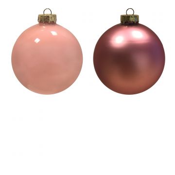 GIOCOPLAST NATALE - SFERA VETRO ROYAL 80MM PINK ASS. PREZZO CAD. UNO INDICARE MODELLO
