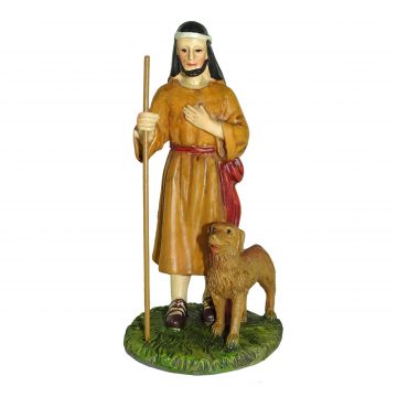 PASTORE CON CANE PER PRESEPE DA 10 CM PASTORE CON CANE PER PRESEPE DA 10 CM