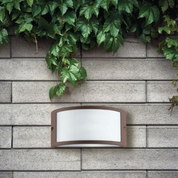 FAN EUROPE - APPLIQUE DA PARETE PER ESTERNO BRONZO-CORTEN 1XE27 IP54 AUSTIN FAN