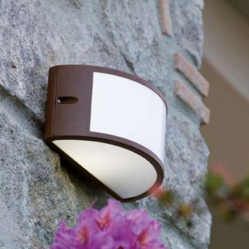 FAN EUROPE - APPLIQUE DA PARETE PER ESTERNO BRONZO-CORTEN 1XE27 IP54 AUSTIN FAN