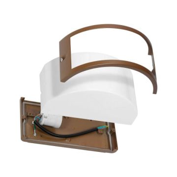 FAN EUROPE - APPLIQUE DA PARETE PER ESTERNO BRONZO-CORTEN 1XE27 IP54 AUSTIN FAN