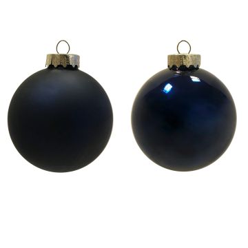 PALLINA DI NATALE IN VETRO NIGHT BLUE D10CM OPACA O LUCIDA PREZZO CAD UNO PALLINA DI NATALE IN VETRO NIGHT BLUE D10CM OPACA O LUCIDA PREZZO CAD UNO