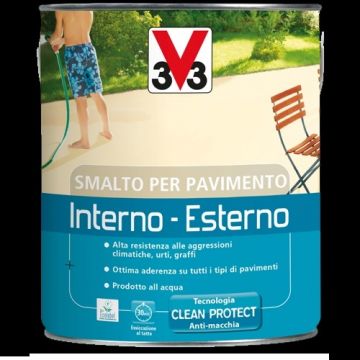 V33 - SMALTO MATTONE  PAVIMENTO INTERNO ED ESTERNO ALL'ACQUA MATTONE 0,5 LT