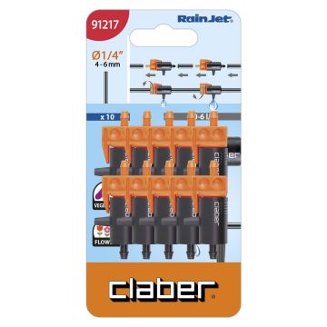 CLABER - GOCCIOLATORE IRRIGAZIONE DA GIARDINO REGOLABILE 0 6 L H 20 PEZZI CLABER