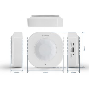 AVIDSEN - SENSORE DI MOVIMENTO WIFI PIR PER ILLUMINAZIONE AUTOMATICA INTERNI AVIDSEN