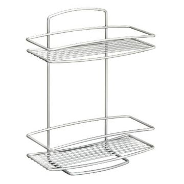 METALTEX - MENSOLA RETTANGOLARE BAGNO 2 PIANI ONDA PT