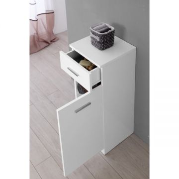 FERIDRAS - MOBILETTO COLONNA SINGOLA BIANCA 1 ANTA E 1 CASSETTO