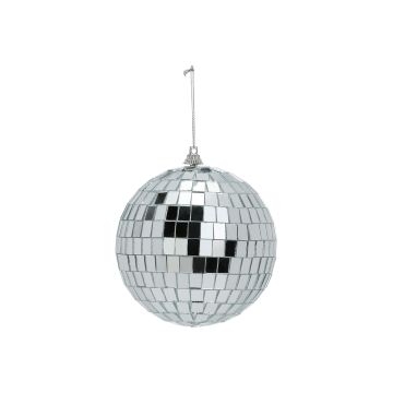 INGES'S CHRISTMAS - PALLA DISCO PARTY IN VETRO ARGENTO 11CM