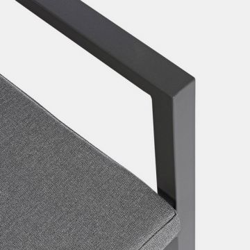BIZZOTTO - SEDIA DA ESTERNO CON BRACIOLI HELINA ANTRACITE LH32