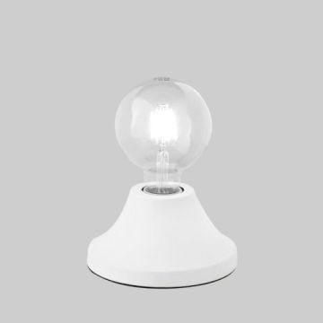 FAN EUROPE - LUMETTO LAMPADA DA TAVOLO BIANCA 1XE27 VESEVUS FAN