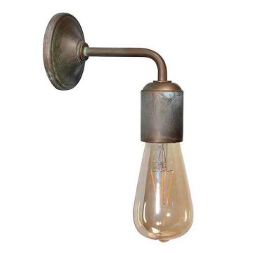 MORETTI LUCE S.N.C. - APPLIQUE DA PARETE IN OTTONE ANTICATO 1XE27 SERIE LUMEN MORETTI