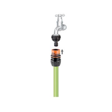 CLABER - RACCORDO UNIVERSALE PER GIARDNIO ERGOGRIP PER TUBI D12,5 D15 D19 MM CLABER